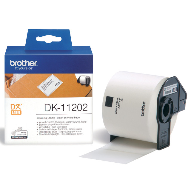 [DK11202] Etiket Brother DK11202 verzendlabel 62x100mm wit