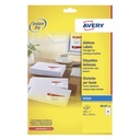 Etiket Avery J8162-10 99.1x33.9mm wit 160st