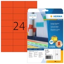 Etiket HERMA 4467 70x37mm verwijderbaar rood 480st