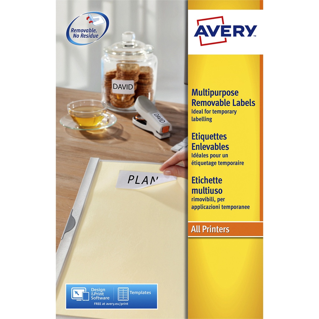 [L6025REV-25] Etiket Avery L6025REV-25 63.5x46.6mm wit 450st