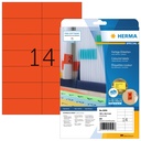 Etiket HERMA 5059 105x42.3mm verwijderb rood 280st