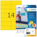 Etiket HERMA 5058 105x42.3mm verwijderb geel 280st