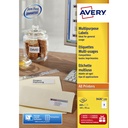 Etiket Avery L4745REV-25 96x63.5mm wit 200st