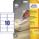 Etiket Avery L4744REV-25 96x50.8mm wit 250st