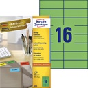 Etiket Avery 3454 105x37mm groen 1600st