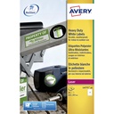 Etiket Avery L4775-20 210x297mm wit 20st