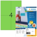Etiket HERMA 4399 105x148mm A6 groen 400st