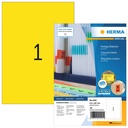 Etiket HERMA 4401 210x297mm A4 geel 100st