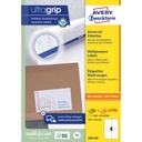Etiket Avery 3483 105x148mm A6 wit 800st