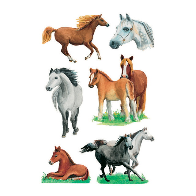 [3553] Etiket HERMA 3553 paarden rassen