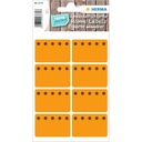 Etiket HERMA 3774 26x40mm diepvries oranje 48st