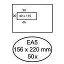 Envelop Hermes venster EA5 vl zk 80gr 50st