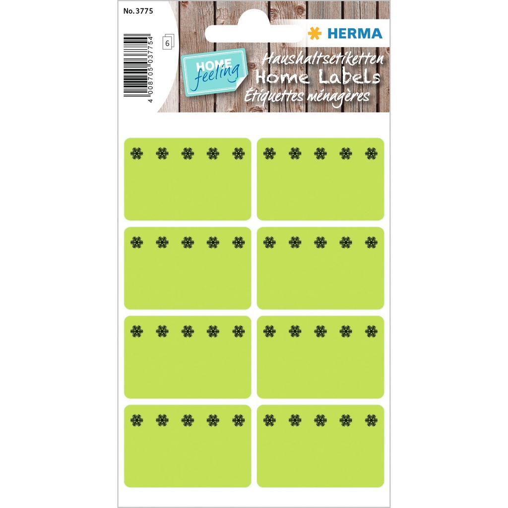 [3775] Etiket HERMA 3775 26x40mm diepvries groen 48st