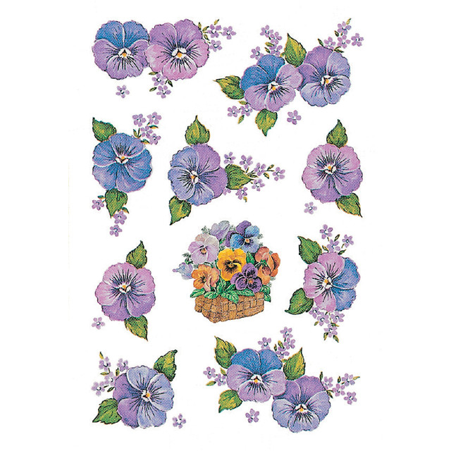 [3818] Etiket HERMA 3818 bloem paars