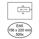 Envelop Hermes venster EA5 vr 4x11 zk 80gr 500st