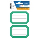 Etiket HERMA 5716 82x55mm schrift groene rand 12st