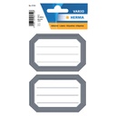 Etiket HERMA 5719 82x55mm schrift grijze rand 12st