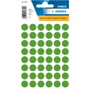 Etiket HERMA 1855 rond 13mm donkergroen 240st