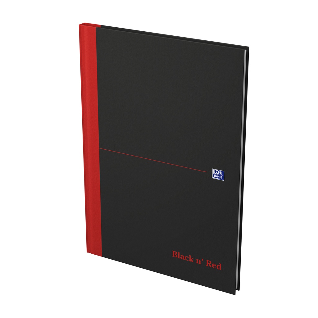 Notitieboek Oxford Black n' Red A4 96vel lijn